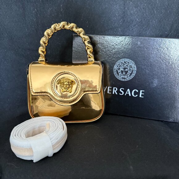 Versace La Medusa Mini Bag - Gold - Picture 1 of 13